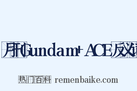 月刊Gundam+ACE反义词是什么意思的图片